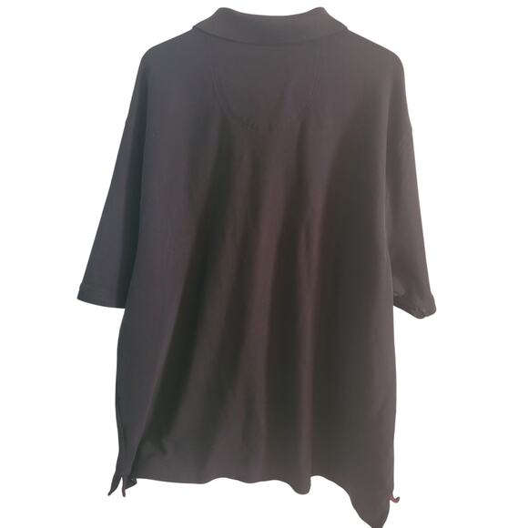 IZOD Mens Black Polo 2XL Red Logo Short Sleeve Preppy Golf Old Money Blokecore - Picture 4 of 8